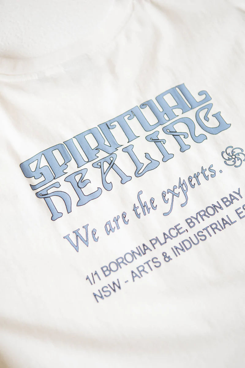 Spiritual Expertise Merch Fit Tee - Dirty White