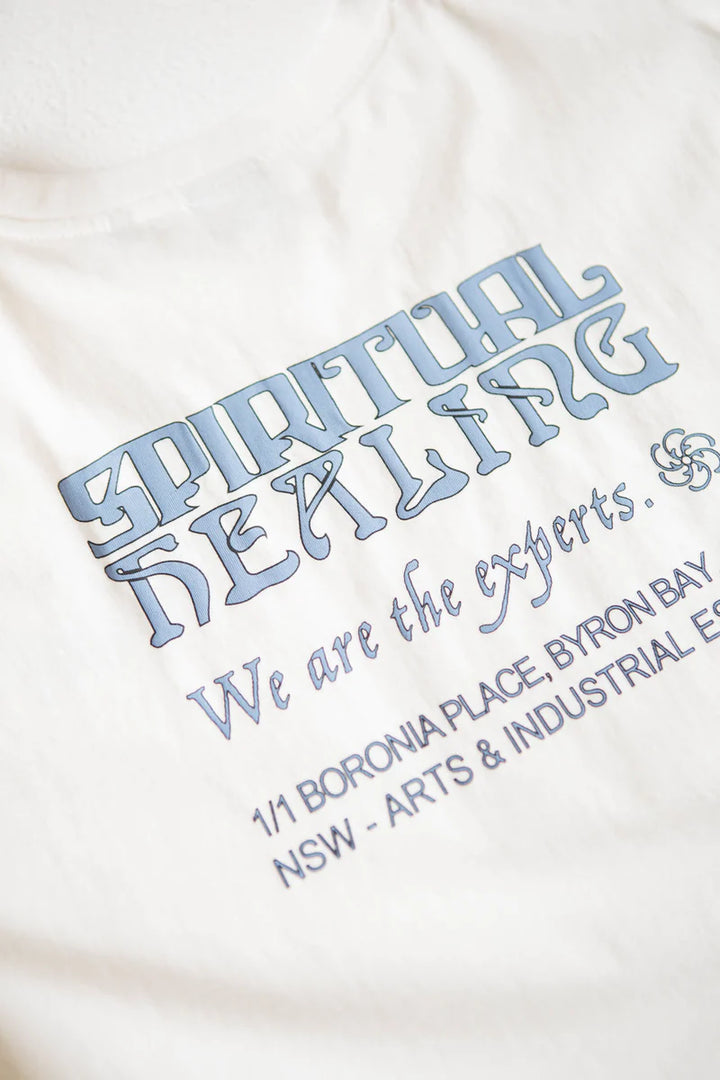 Spiritual Expertise Merch Fit Tee - Dirty White