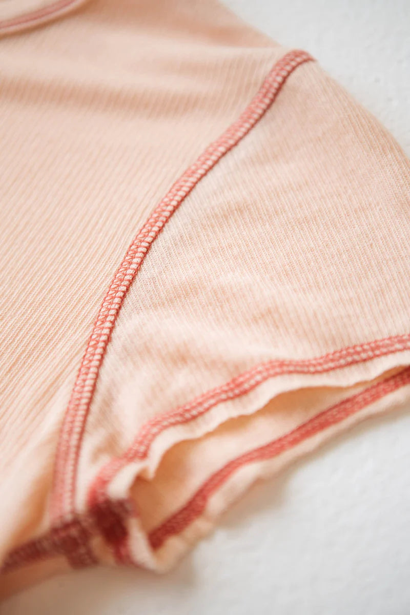 Inverse Hemp Micro Tee - Apricot