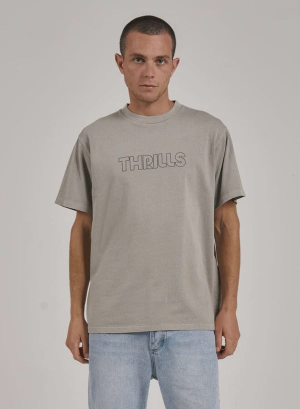 Thrills Going The Distance Merch Fit Tee - Fog