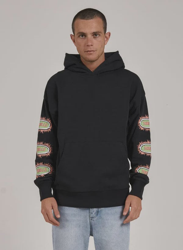 Thrills Acid Test Slouch Pull On Hood - Washed Black