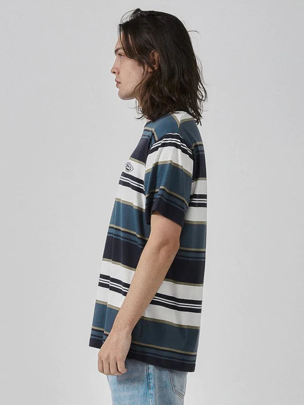 Mind Sign Stripe Merch Fit Tee - Stargazer