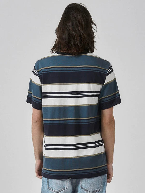 Mind Sign Stripe Merch Fit Tee - Stargazer