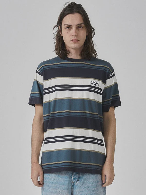 Mind Sign Stripe Merch Fit Tee - Stargazer