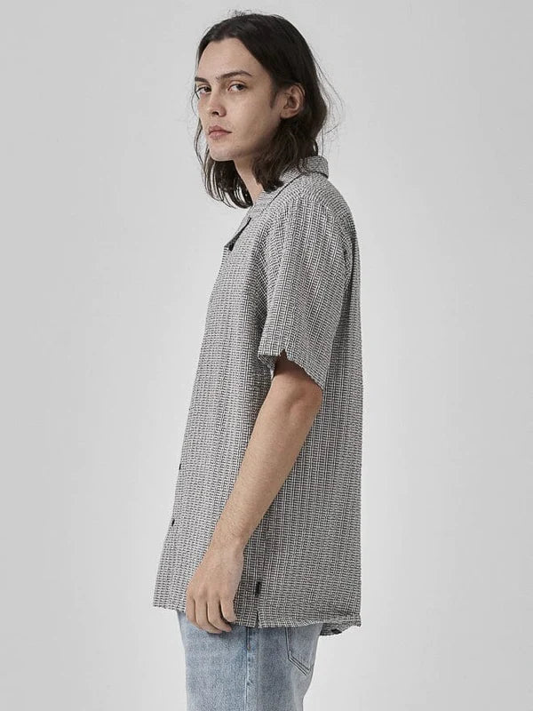 Paradise Code Bowling Shirt - Dirty White