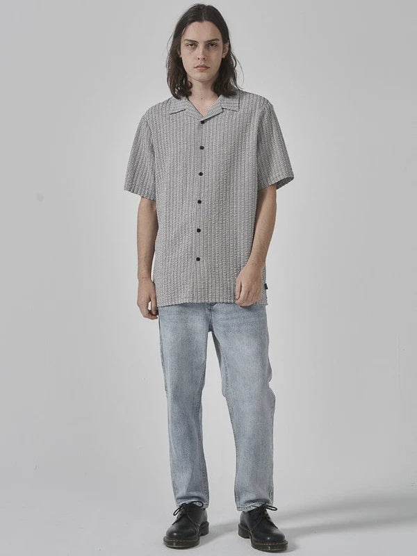 Paradise Code Bowling Shirt - Dirty White