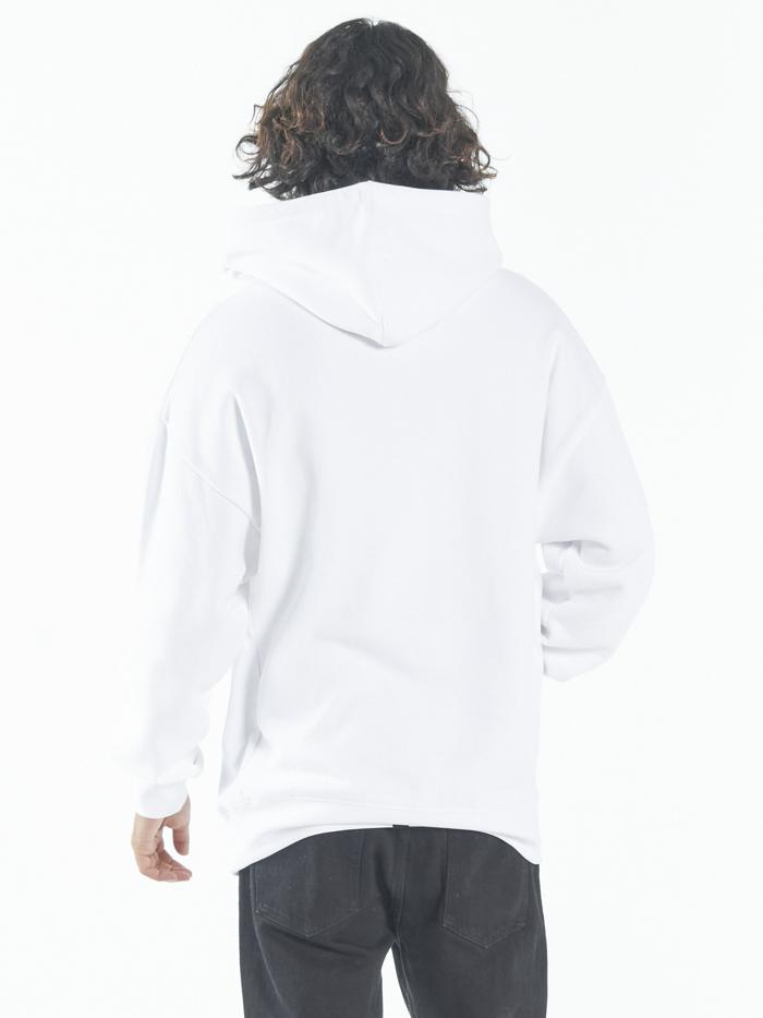 Better Days Slouch Pull On Hood - White