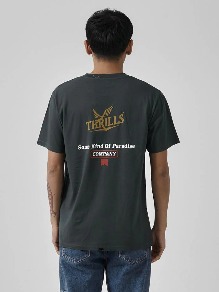 Golden Paradise Merch Fit Tee - Deep Forest