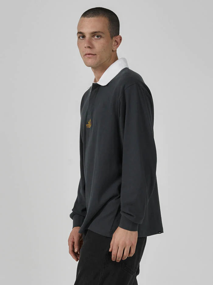 Golden Paradise Rugby Polo - Deep Forest