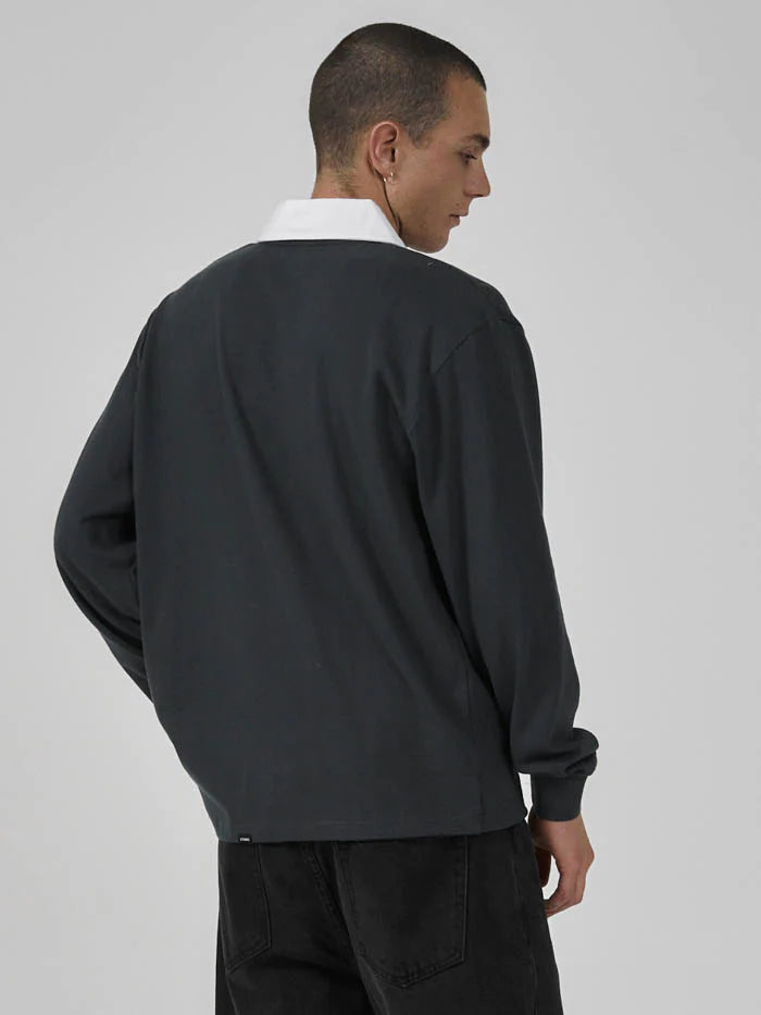 Golden Paradise Rugby Polo - Deep Forest