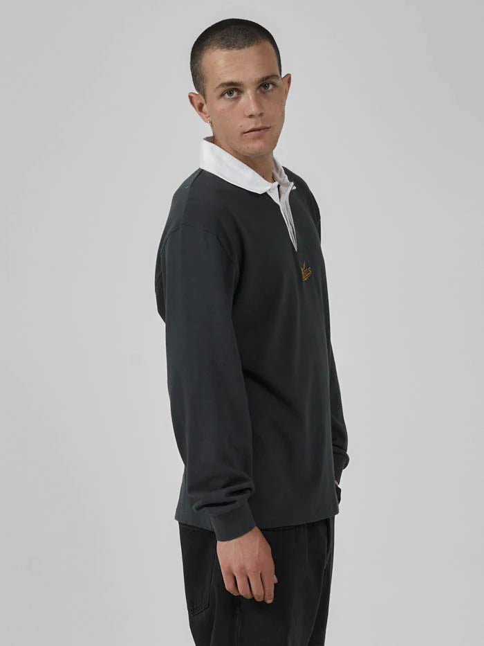 Golden Paradise Rugby Polo - Deep Forest