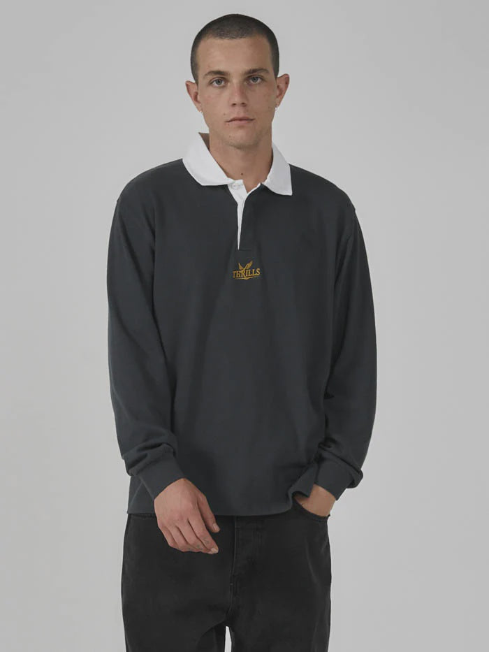 Golden Paradise Rugby Polo - Deep Forest