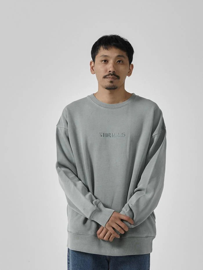 Enlightenment Embro Slouch Crew Fleece - Sea Grass