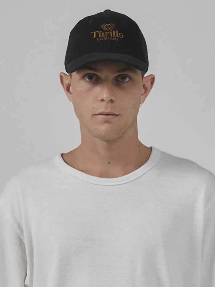 King Embro 6 Panel Cap - Black