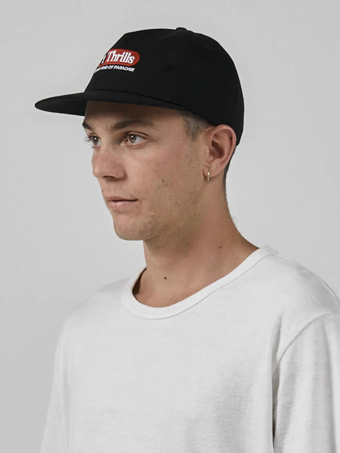 Series Embro 5 Panel Cap  - Black