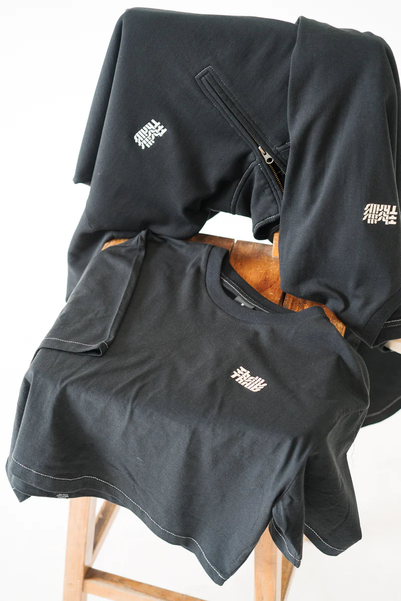 Infinite Thrills Merch Crop Tee - Black