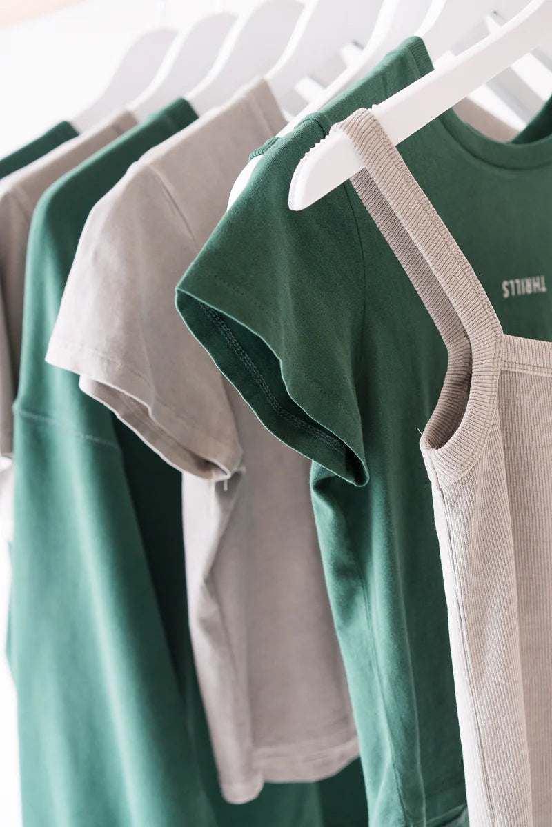 Minimal Thrills Mini Tee - Mallard Green