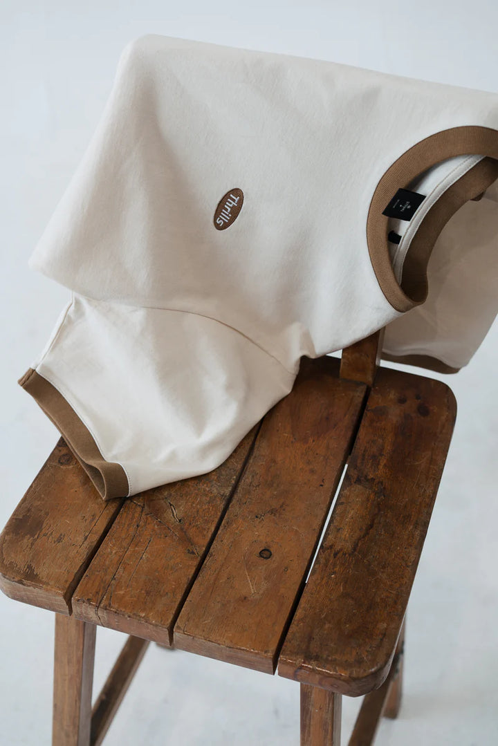 Thrills Oversize Fit Ringer Tee - Unbleached