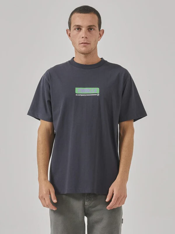 Thrills Step Up Merch Fit Tee- Total Eclipse