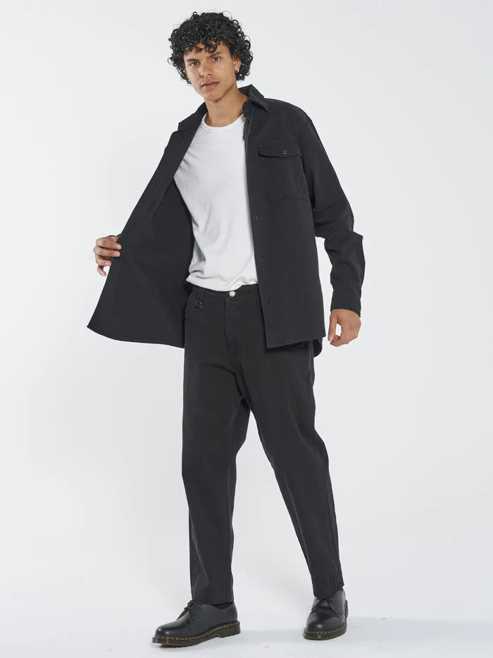 Liste Long Sleeve Flannel - Black
