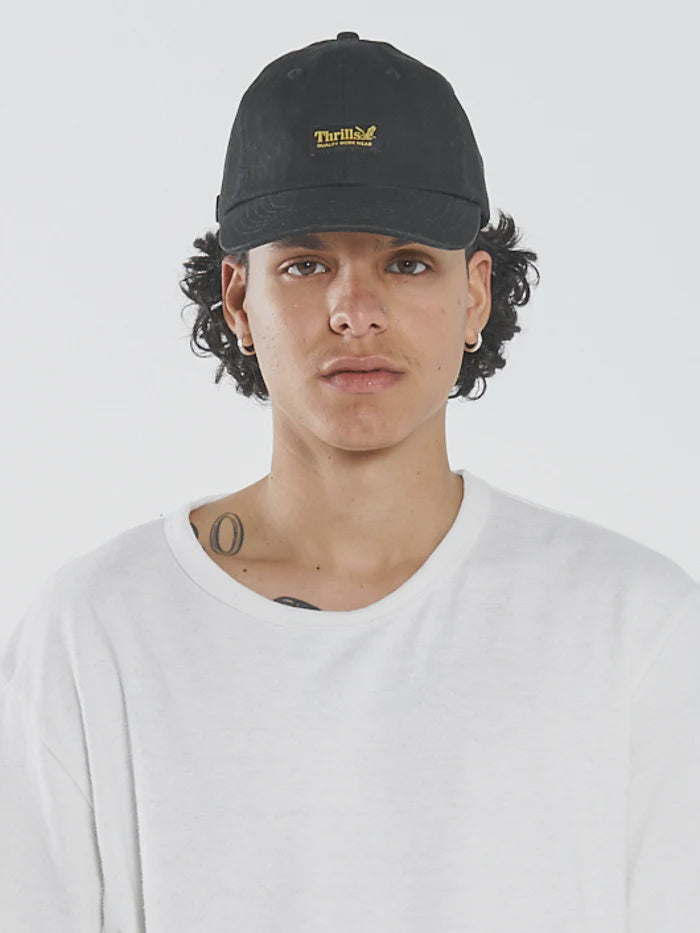 Thrills Union 6 Panel Cap-Black