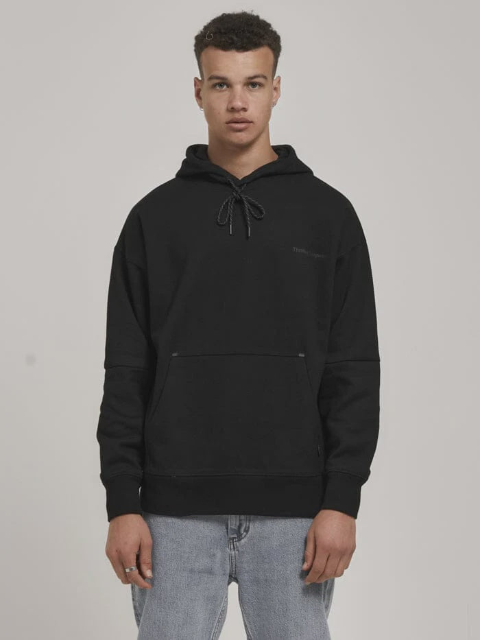 Thrills Underground Slouch Pull On Hood - Black