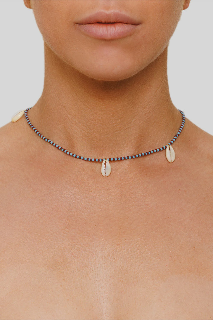 The Wolf Gang Bibi Necklace - Blue/Brown