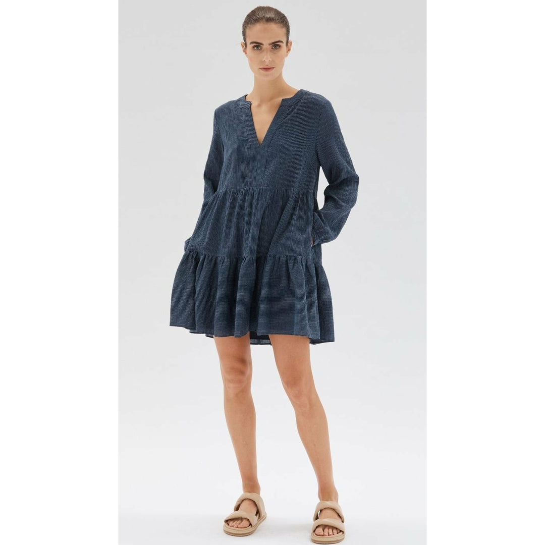 Estella Midi Dress- Navy