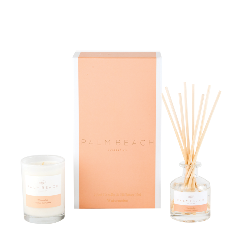 90g Mini Candle and 50ml Fragrance Diffuser Gift Pack - Watermelon