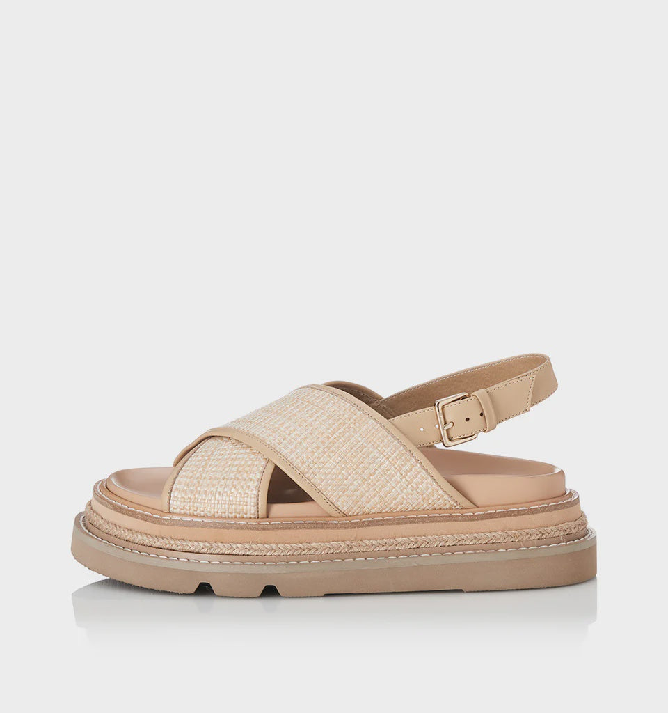 Alias Mae Verona Sandal - Natural/Natural Raffia