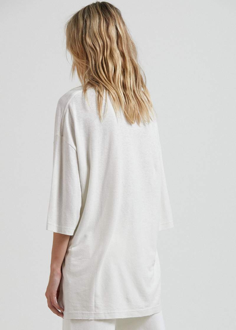 Choose Your Weapon Hemp Oversized Tee- Off White