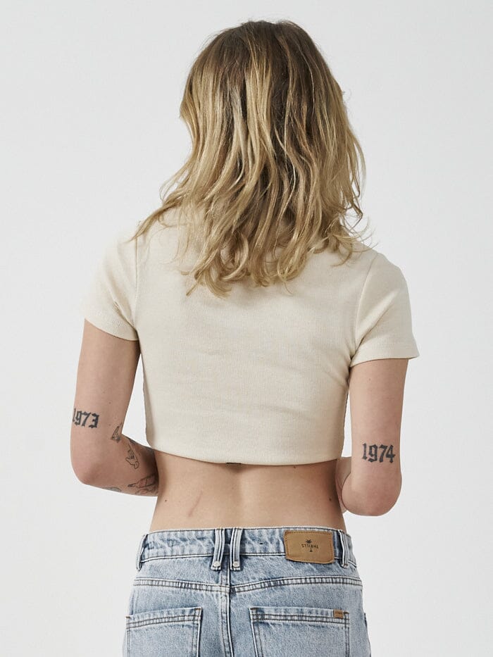 Foundation Baby Crop Tee - Unbleached