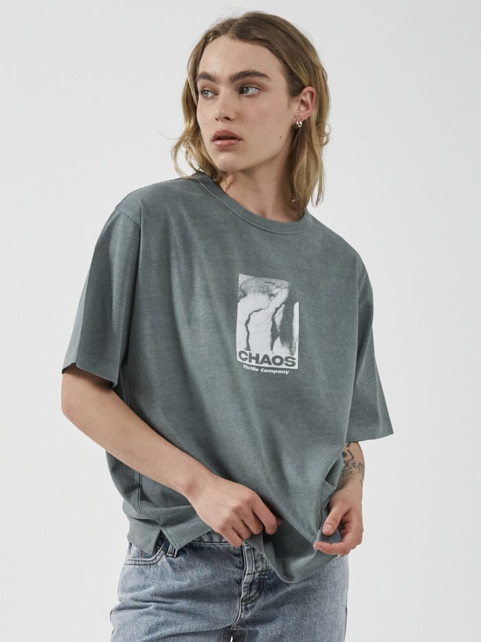 Electric Chaos Box Tee - Scrubs Green