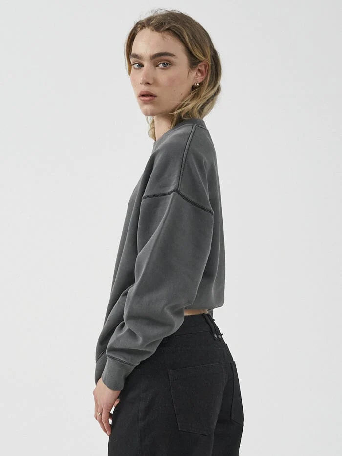 Thrills Golden Wings Slouch Crew - Merch Black