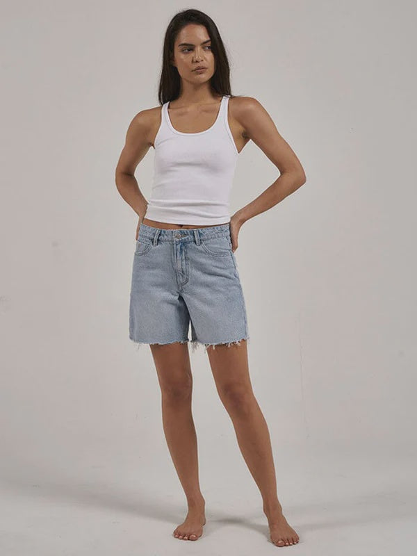 Thrills Billie Low Denim Short- Ash Blue