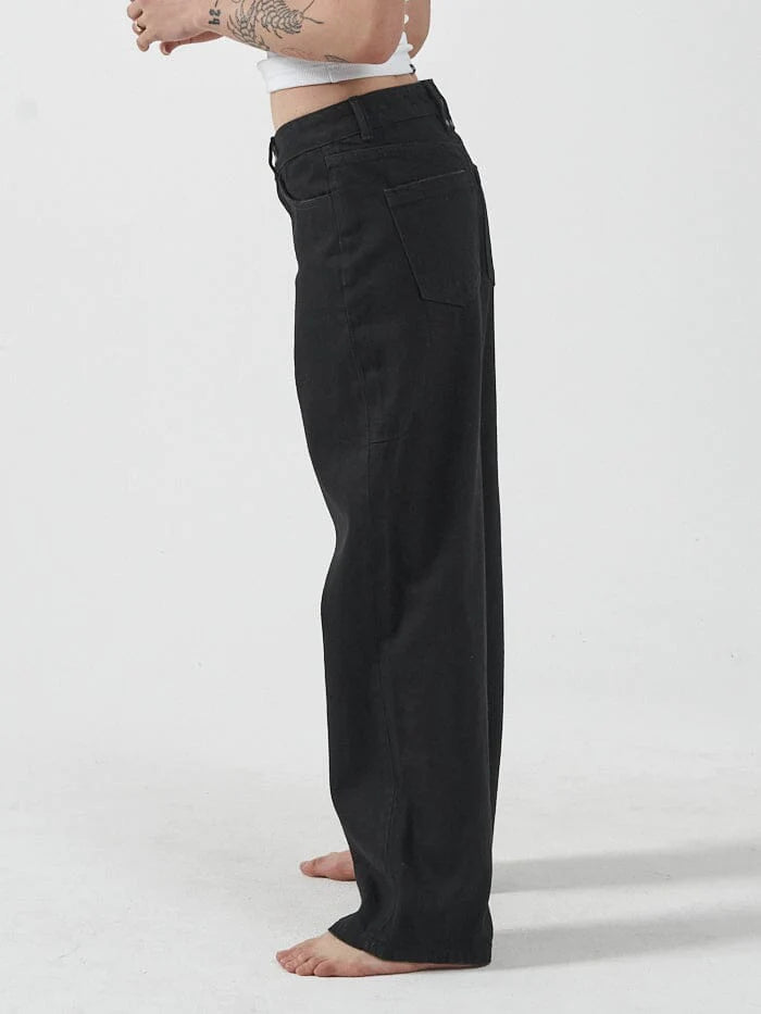 Thrills Billie Low Baggy Jean - Black Rinse