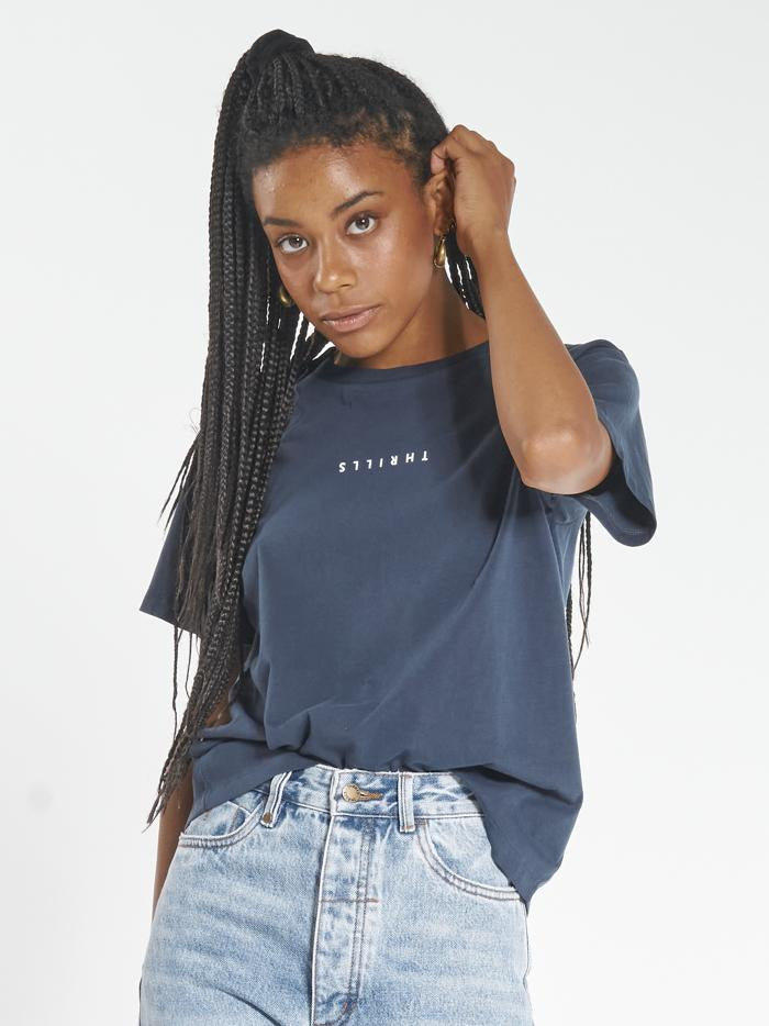 Minimal Thrills Relaxed Tee - Ink Navy