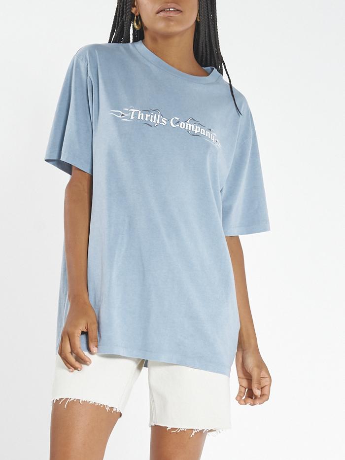 Strange Days Merch Fit Tee - Steel Blue