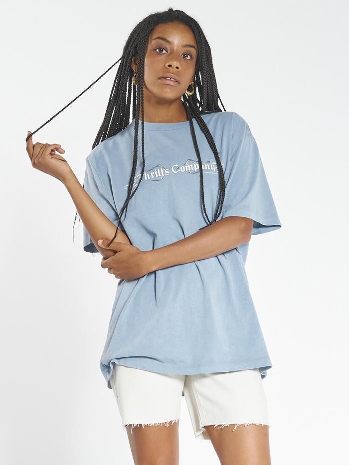 Strange Days Merch Fit Tee - Steel Blue