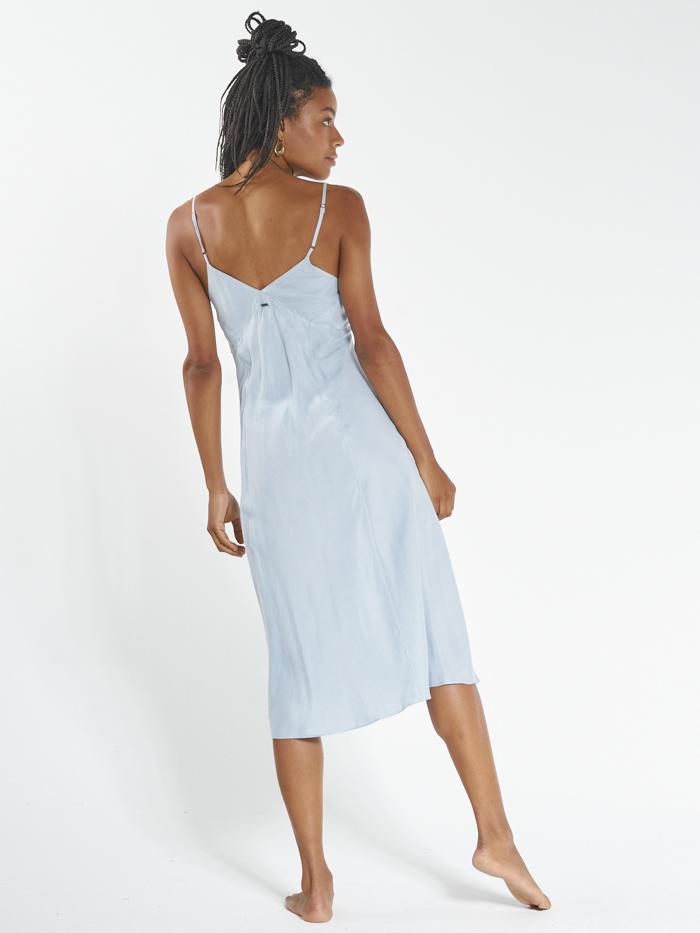 Chelsea Slip Dress - Steel Blue