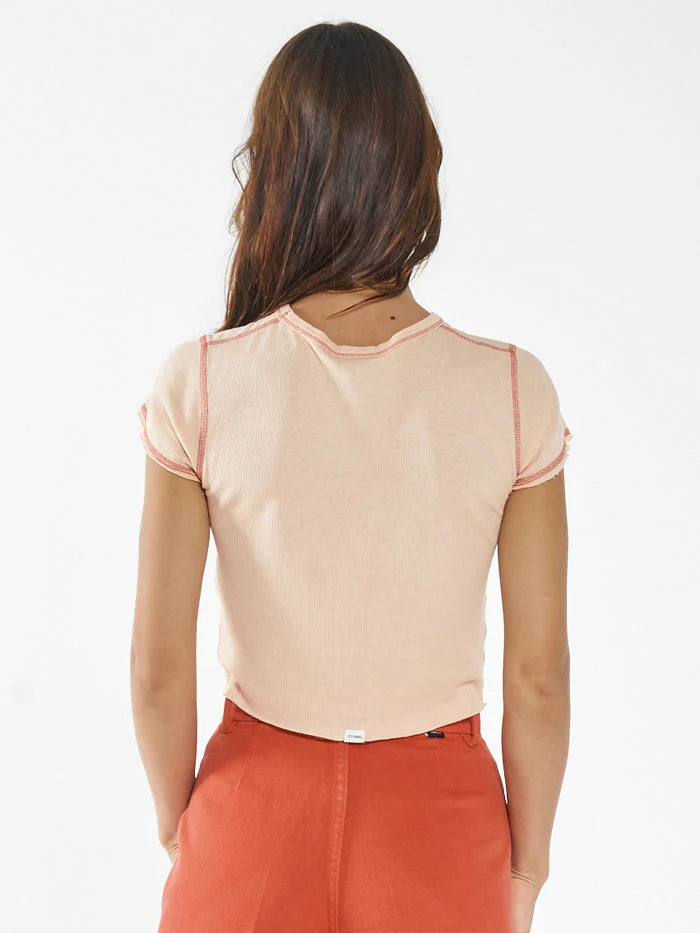 Inverse Hemp Micro Tee - Apricot