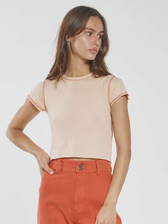 Inverse Hemp Micro Tee - Apricot
