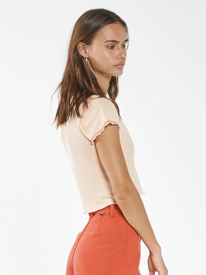Inverse Hemp Micro Tee - Apricot