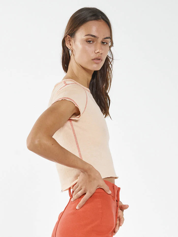 Inverse Hemp Micro Tee - Apricot