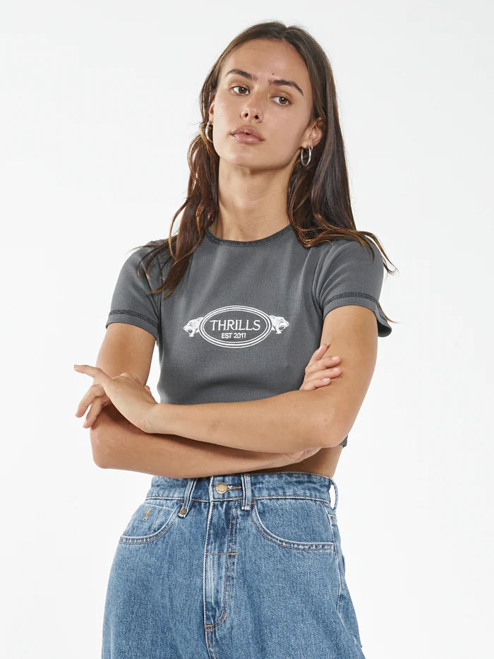 From The Beginning Baby Crop Tee - Merch Black