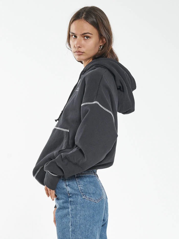 Realize Fleece Hood - Washed Black