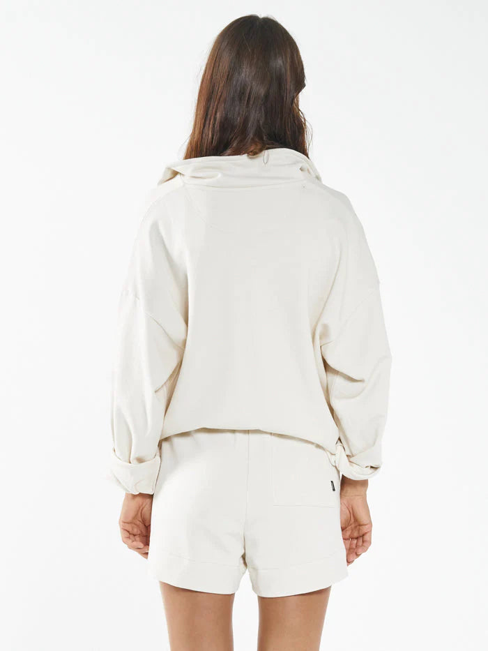 Deluxe 3/4 Zip Pullover - Unbleached