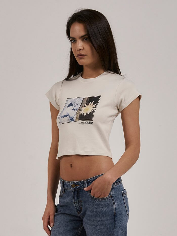 Thrills A And H Mini Tee - Heritage White