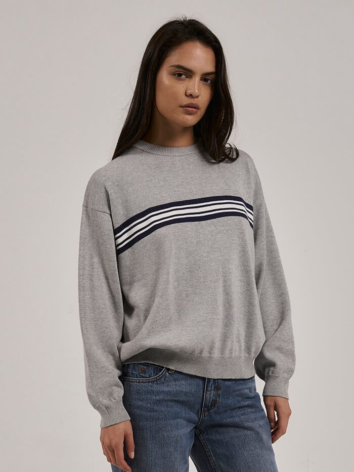 Thrills Coat Of Thrills Slouch Knit - Grey Marle