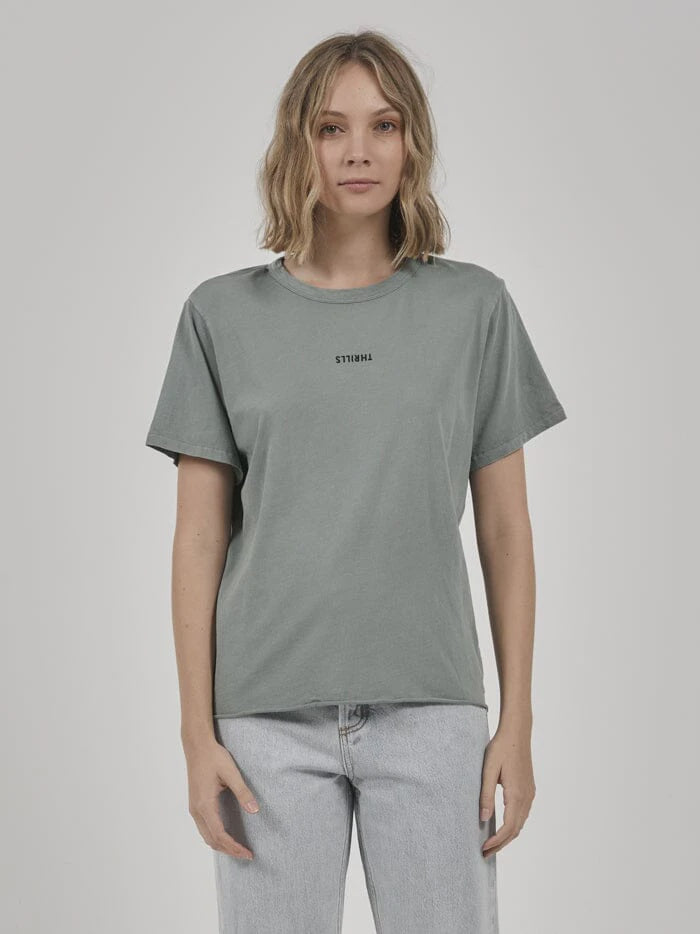 Minimal Thrills Relaxed Tee - Seaglass Green